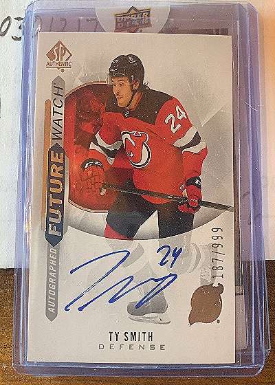 2020-21 Upper Deck SP Authentic #199 Ty Smith Future Watch Autograph — front