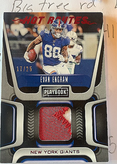 2020 Panini Playbook Hot Routes #HR-EE Evan Engram — front