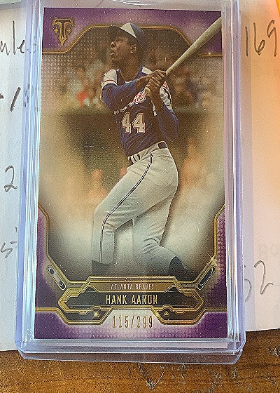 2023 Topps Transcendent Collection #T1-44 Hank Aaron — front