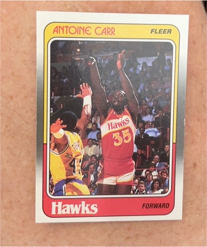 1988-89 Fleer #1 Antoine Carr — front