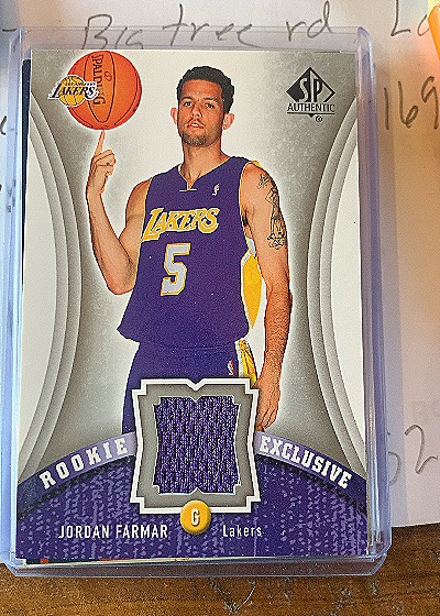 2006-07 Upper Deck SP Authentic Rookie Exclusives Jerseys #RE-JF Jordan Farmar — front