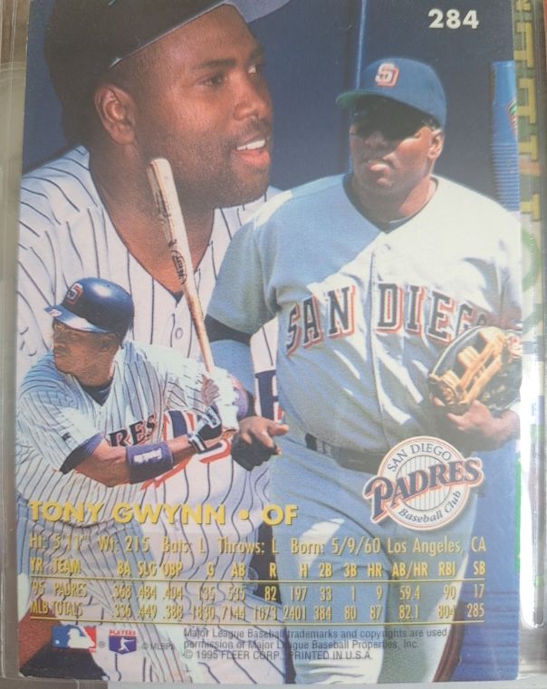 1995 Fleer #284 Tony Gwynn — front