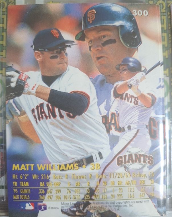 1995 Donruss #300 Matt Williams — front