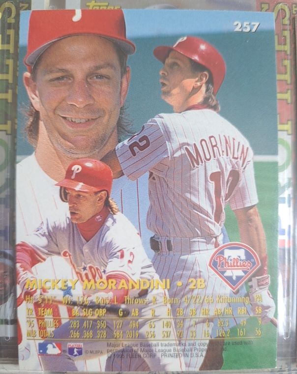1995 Fleer #257 Mickey Morandini — front