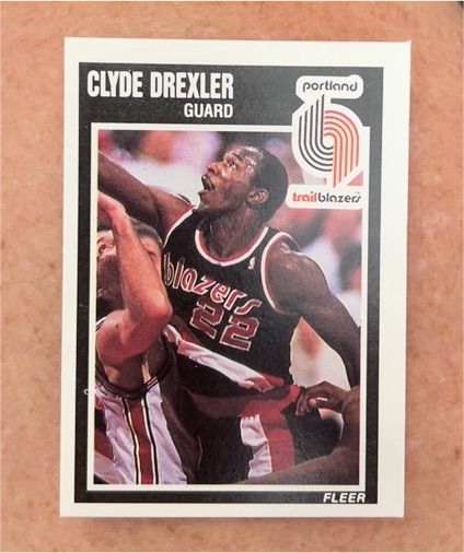 1989 Fleer #128 Clyde Drexler — front