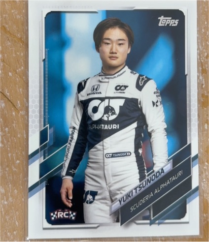 2021 Topps Formula 1 #14 Yuki Tsunoda — front