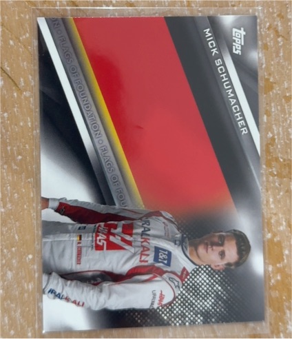 2021 Topps Formula 1 Flags of Foundation #FF-MS Mick Schumacher — front