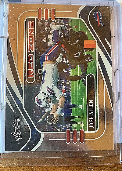 2021 Panini Absolute #RZ1 Josh Allen Red Zone — front