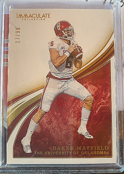 2020 Panini Immaculate Collection #179 Baker Mayfield — front
