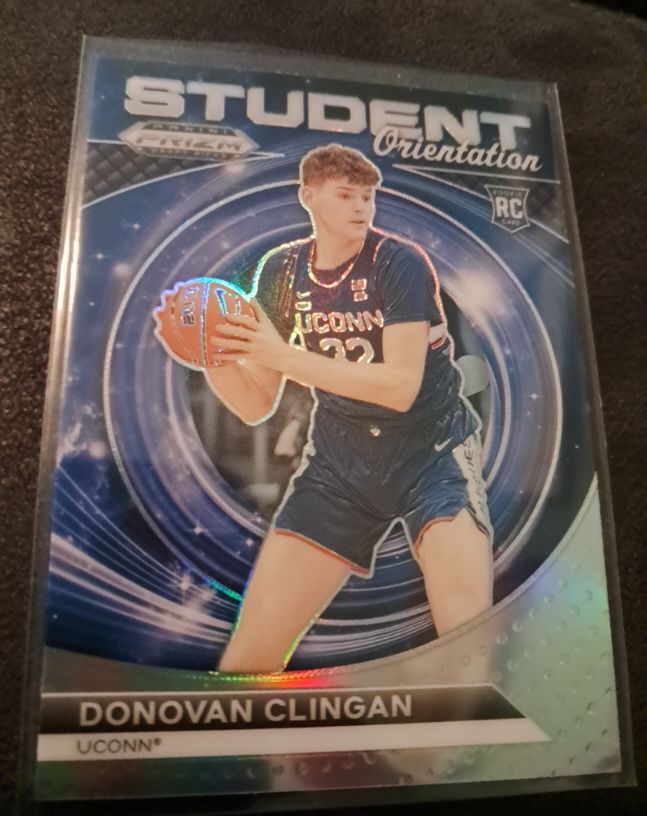 2024 Panini Prizm Draft Picks Student Orientation #10 Donovan Clingan Silver RC — front
