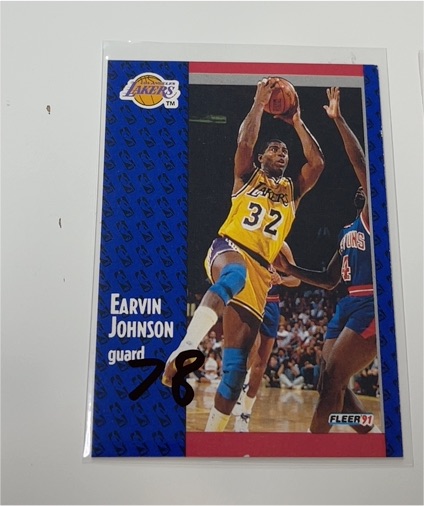 1991 Fleer #100 Earvin Johnson — front