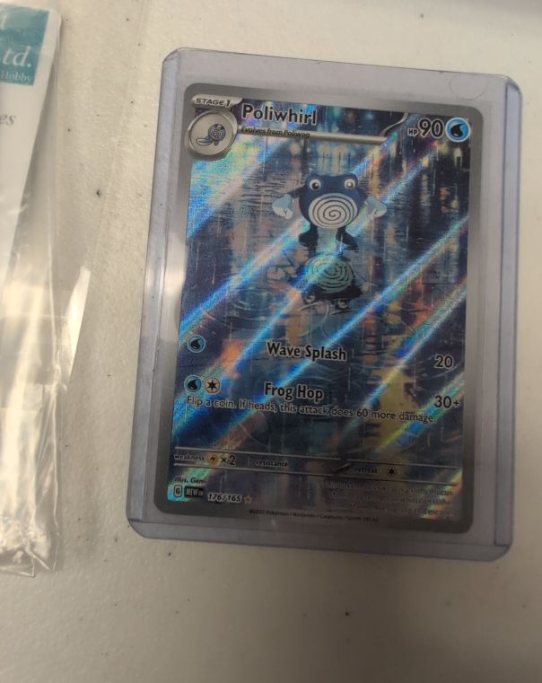 2023 Pokemon Scarlet & Violet 151 #176/165 Poliwhirl Illustration Rare — front