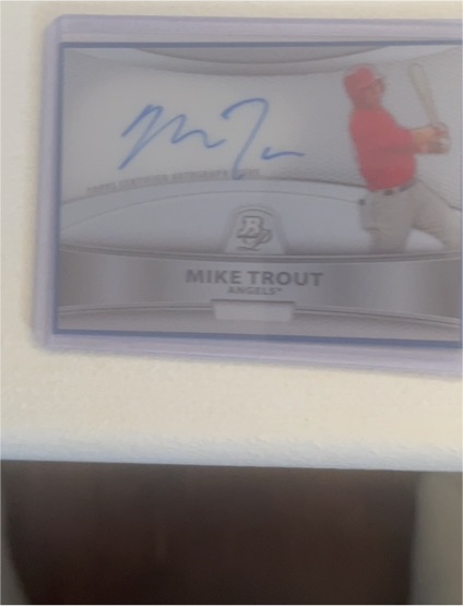 2010 Bowman Platinum #BPA-MT Mike Trout — front