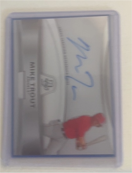 2010 Bowman Platinum #BPA-MT Mike Trout — front