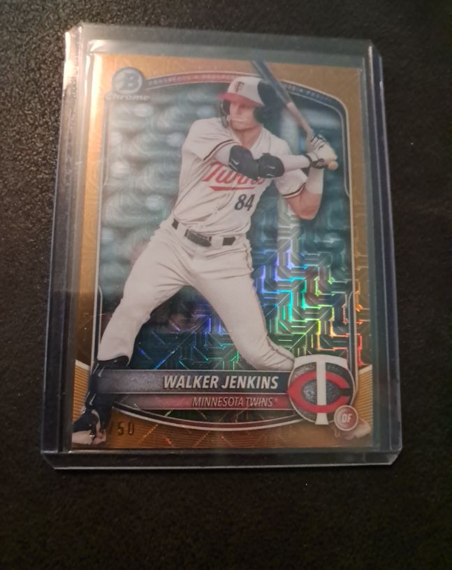 2025 Bowman Chrome Prospects #BCP-1 Walker Jenkins — front