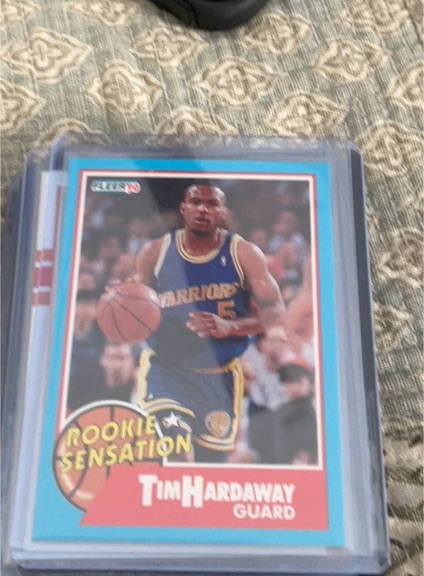 1990 Fleer #8 Tim Hardaway Rookie Sensations — front