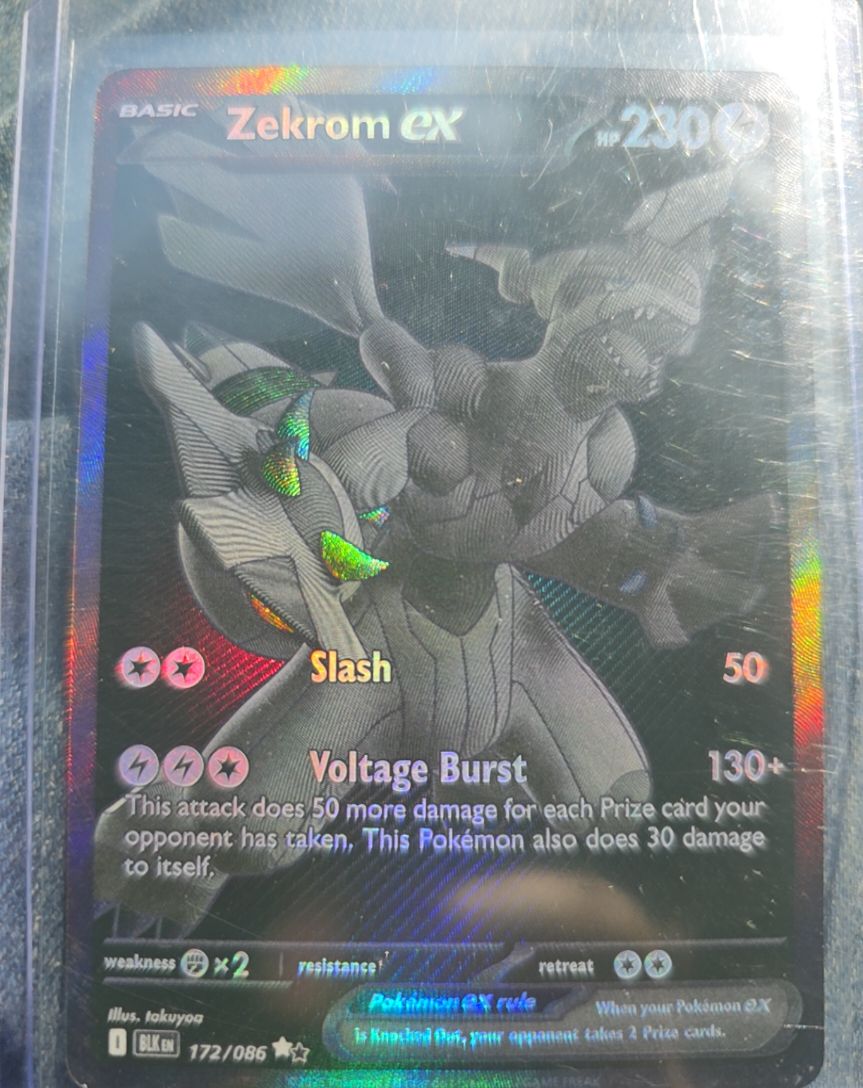 2025 Pokémon Black & White Radiant Collection #172 Zekrom ex — front