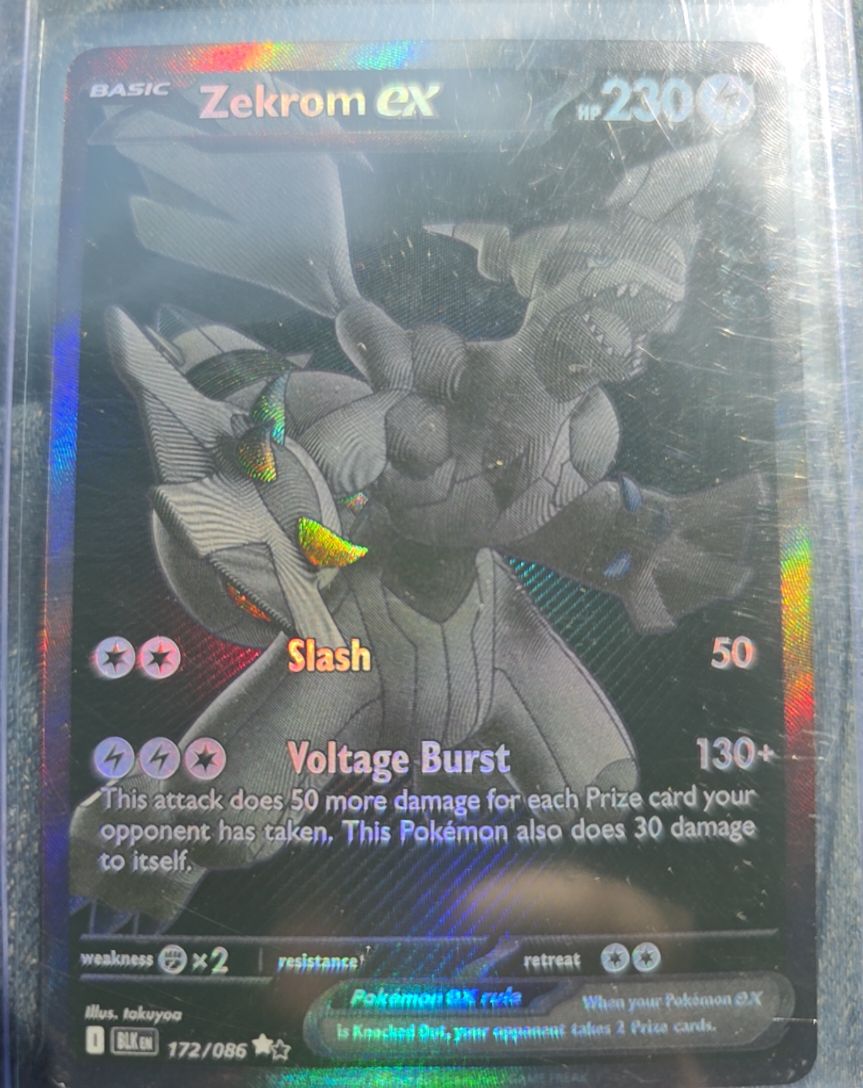 2025 Pokemon TCG #172 Zekrom ex — front