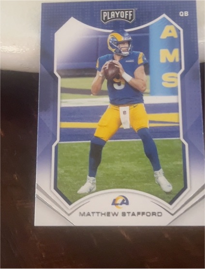 2021 Panini Playoff Football #182 Matthew Stafford — front
