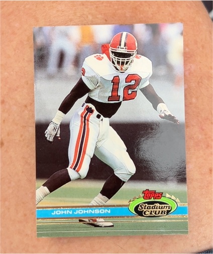 1991 Topps Stadium Club #12 John Johnson — front