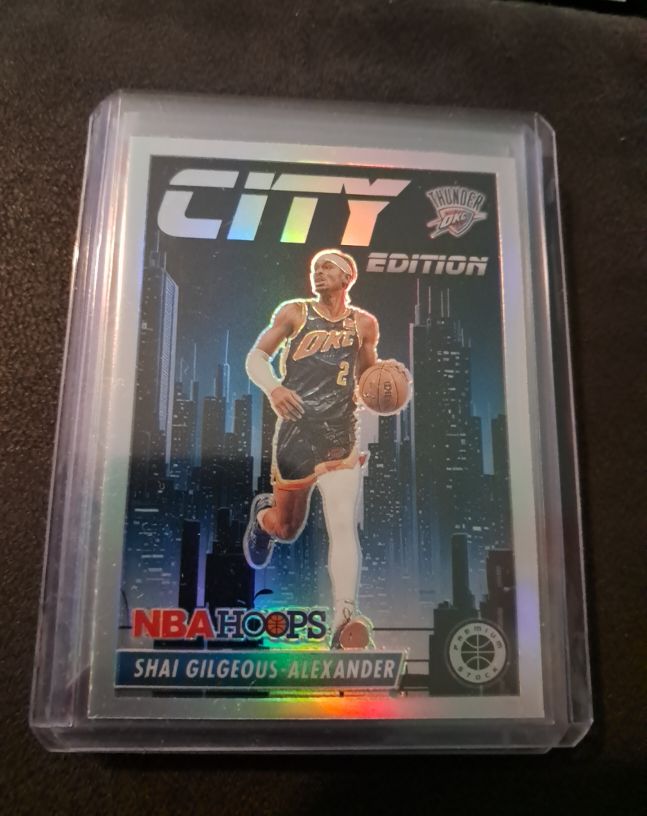 2023-24 Panini NBA Hoops Premium Stock #26 Shai Gilgeous-Alexander City Edition — front