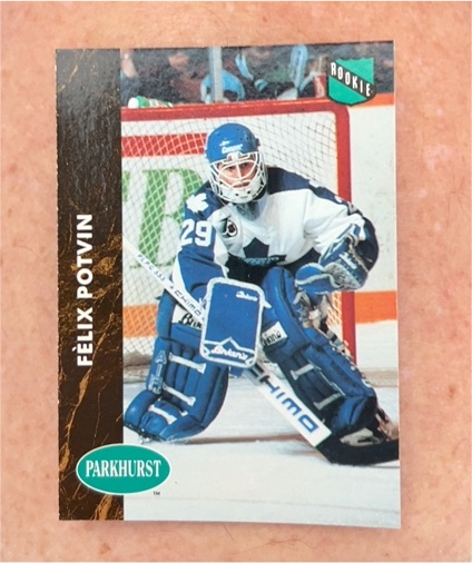 1991-92 Parkhurst #398 Felix Potvin — front