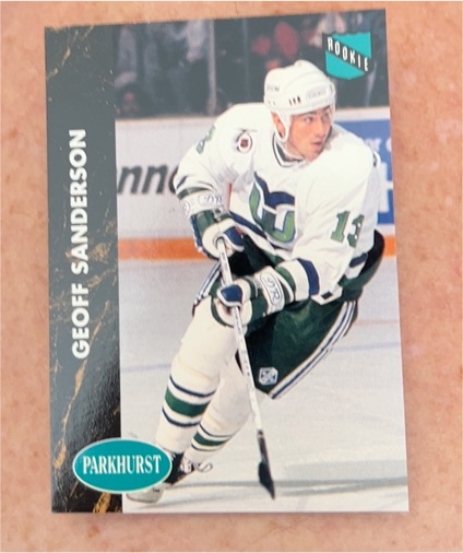 1991-92 Parkhurst #57 Geoff Sanderson Rookie — front