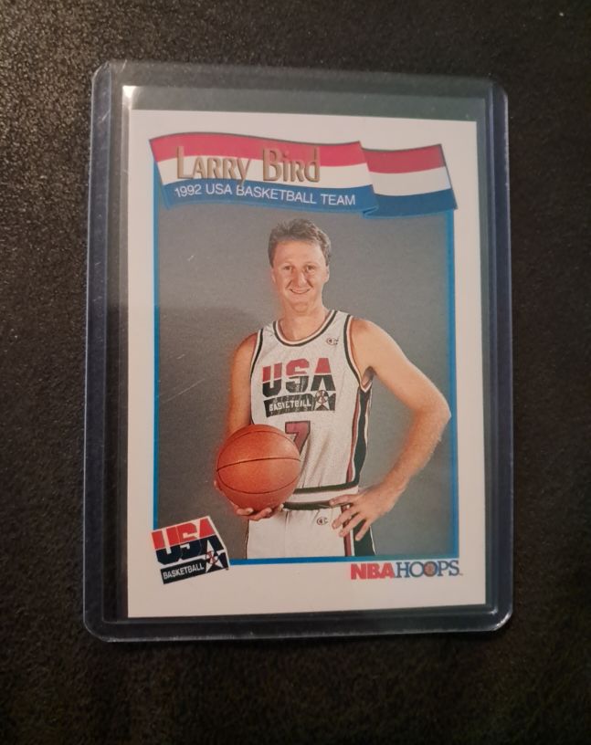 1991-92 NBA Hoops #576 Larry Bird — front