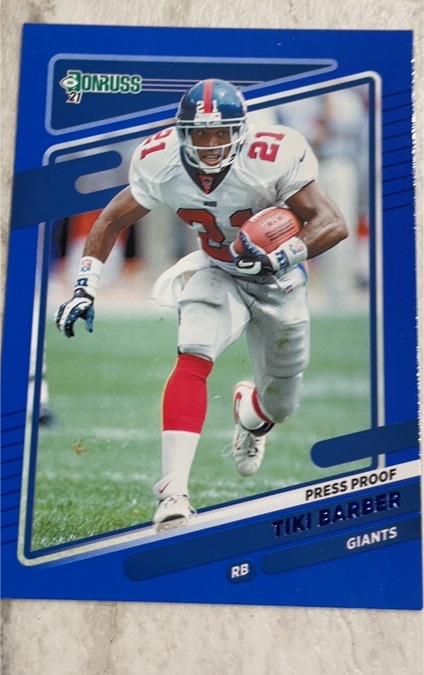 2021 Donruss #84 Tiki Barber — front
