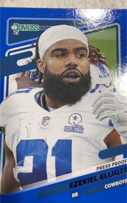 2021 Donruss #188 Ezekiel Elliott — front