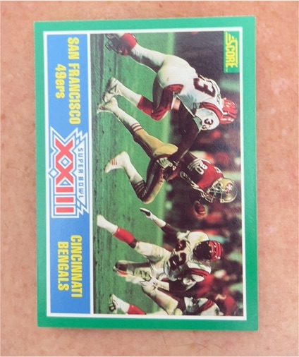 1989 Score #275 Super Bowl XXIII Joe Montana/Jerry Rice — front