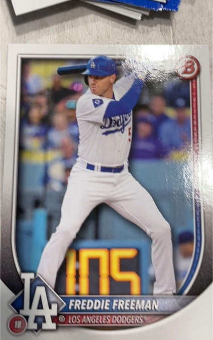 2025 Bowman #5 Freddie Freeman — front