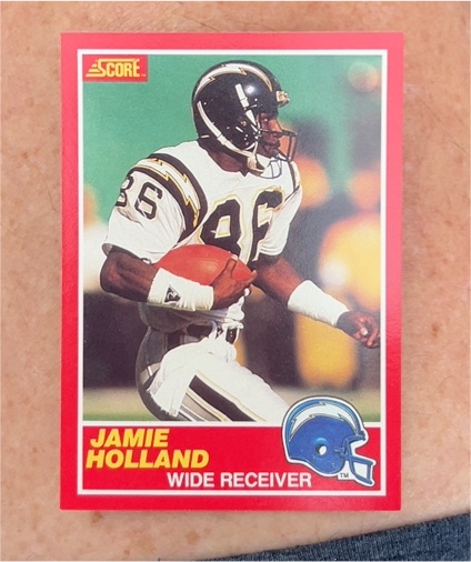1989 Score #165 Jamie Holland — front