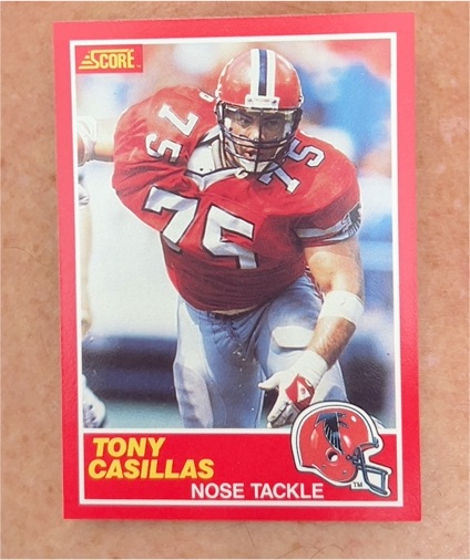 1989 Score #162 Tony Casillas Atlanta Falcons — front
