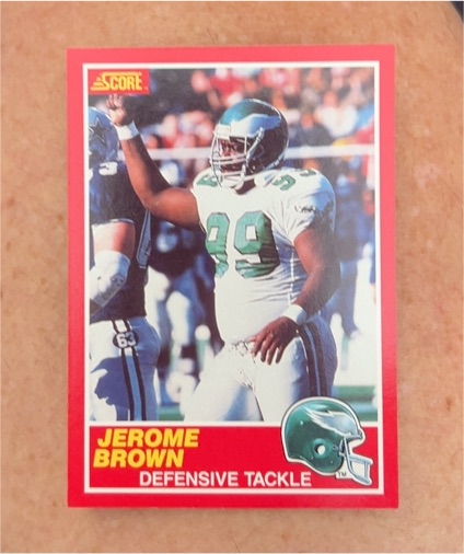 1989 Score Football #139 Jerome Brown — front