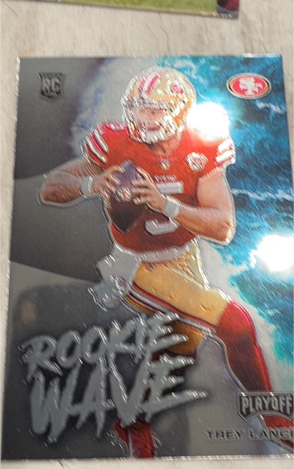 2021 Panini Playoff Rookie Wave #RW-TLA Trey Lance — front