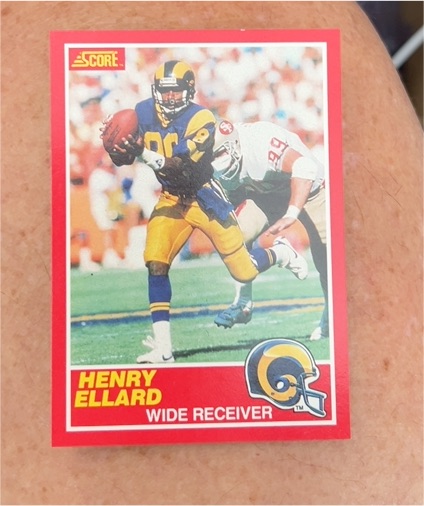 1989 Score #137 Henry Ellard — front
