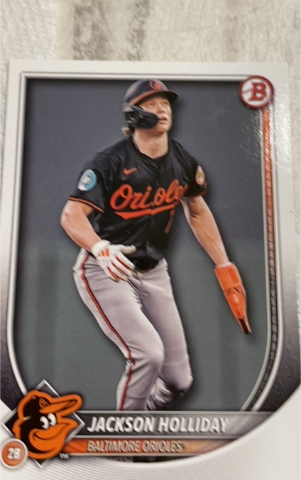 2025 Bowman #77 Jackson Holliday — front