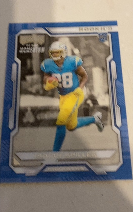 2022 Panini Chronicles Playoff Momentum #PMR-16 Isaiah Spiller Rookie Chargers — front