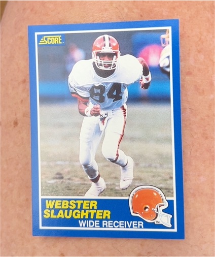 1989 Score #84 Webster Slaughter — front