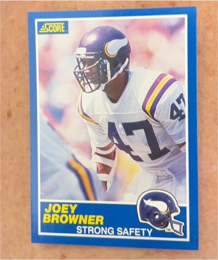 1989 Score #38 Joey Browner — front
