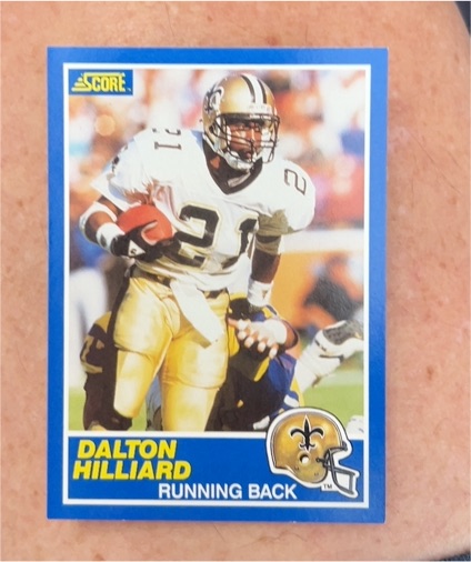 1989 Score #31 Dalton Hilliard — front