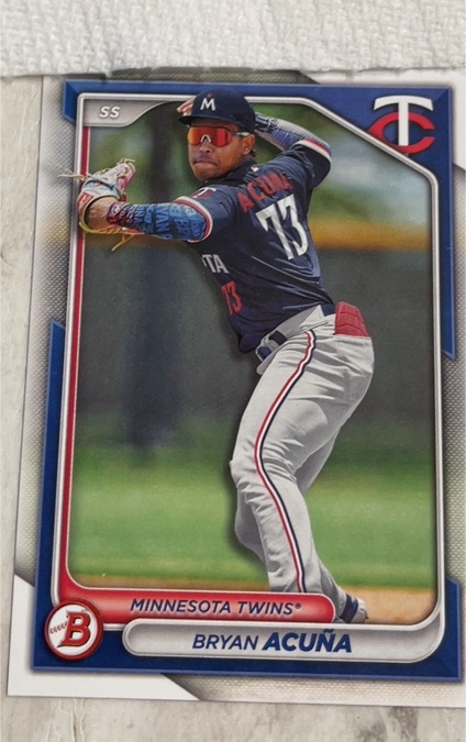 2024 Bowman Prospects #BP-4 Bryan Acuna — front