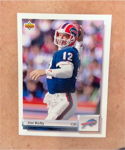 1992 Upper Deck Gold #G30 Jim Kelly — front