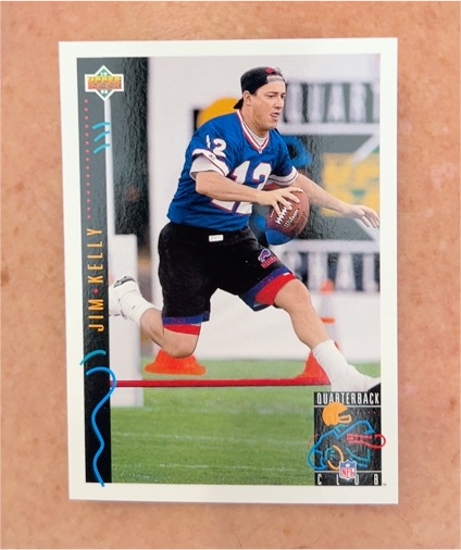 1992 Upper Deck Gold #G21 Jim Kelly — front