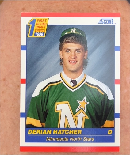 1990 Score #430 Derian Hatcher — front