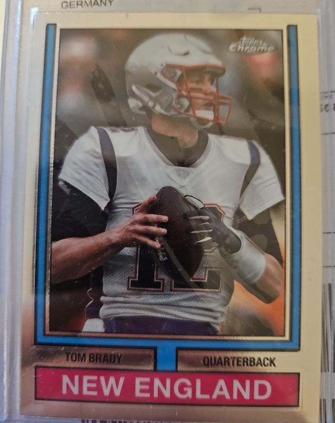2024 Topps Chrome 1974 Topps Football #74TF-16 Tom Brady — front