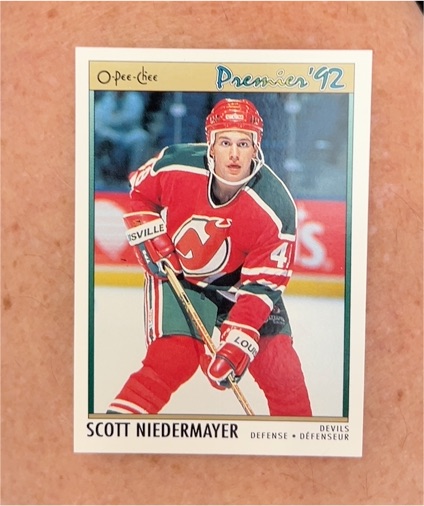1991-92 O-Pee-Chee Premier #35 Scott Niedermayer — front