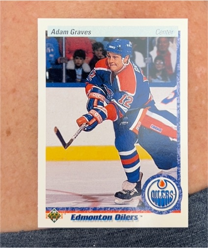 1990-91 Upper Deck #344 Adam Graves — front