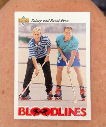 1991-92 Upper Deck Bloodlines #647 Valery and Pavel Bure — front